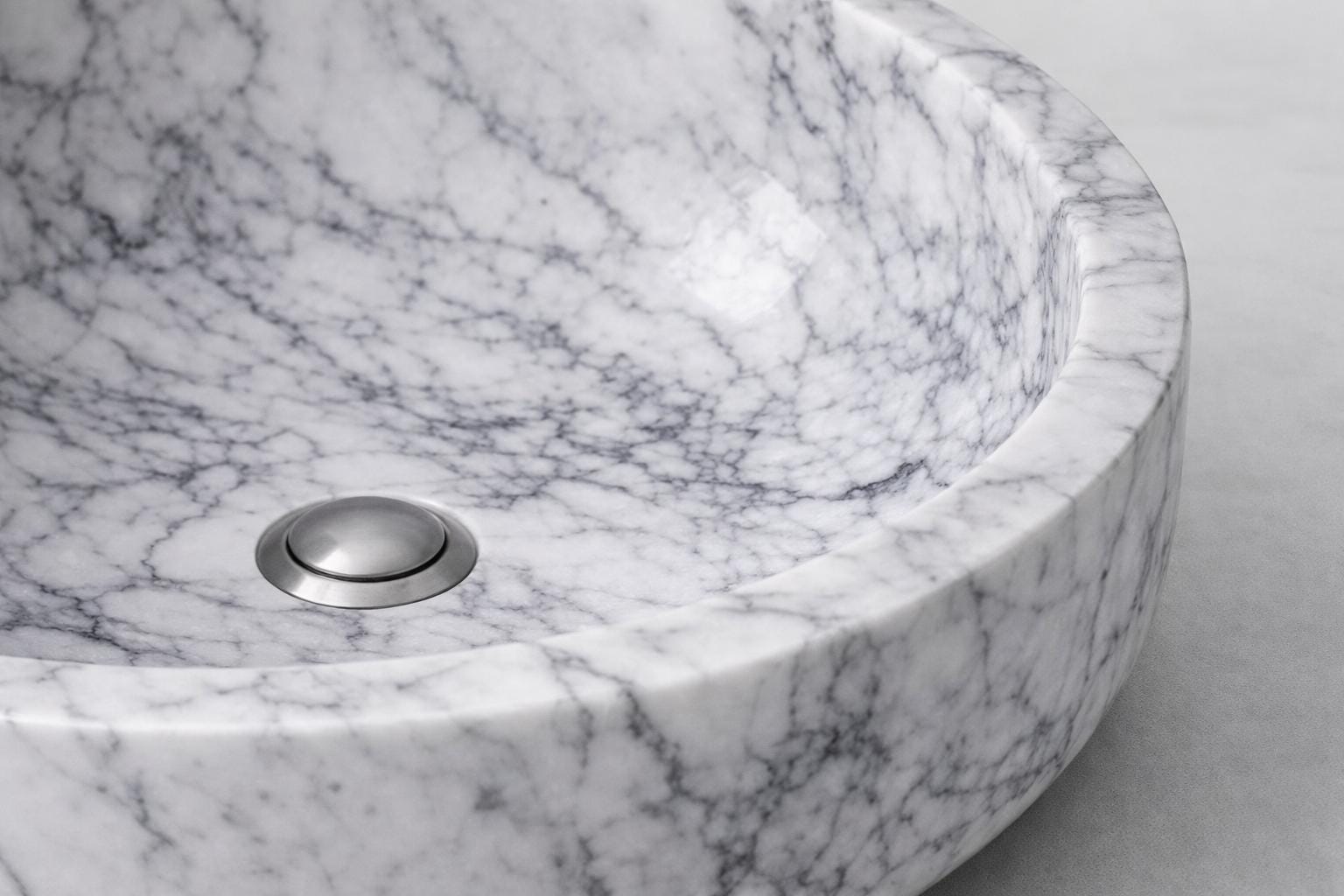 Yuvarlak Mermer Lavabo