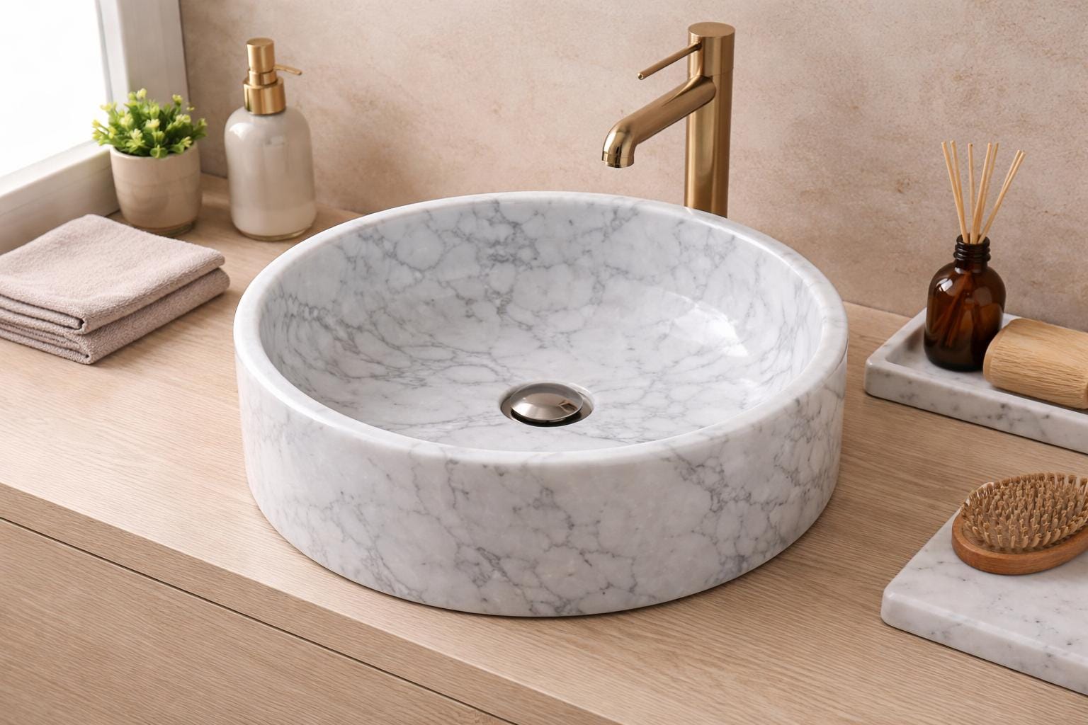 Modern Tezgah Üstü Banyo Lavabosu