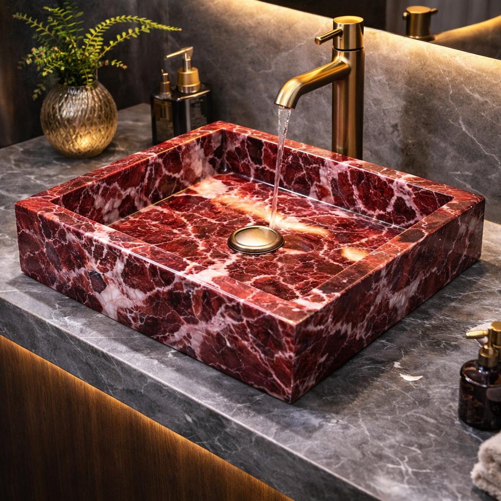 Elazığ Vişne Mermer Lavabo