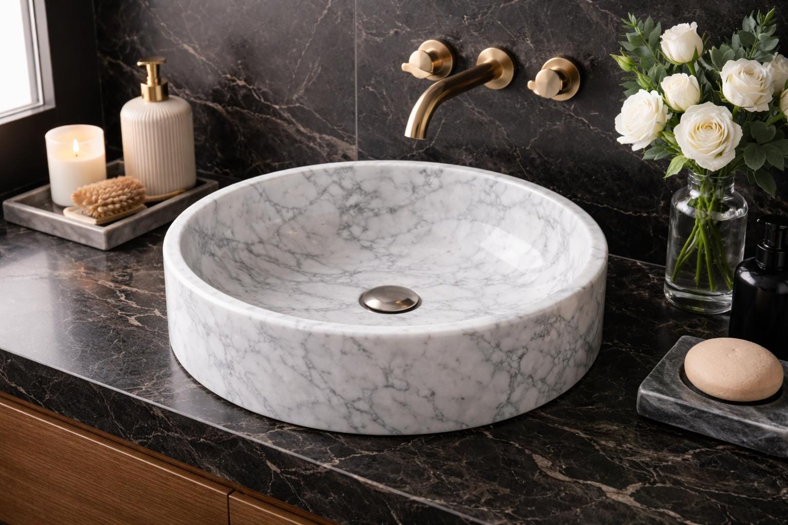 Modern Tezgah Üstü Banyo Lavabosu